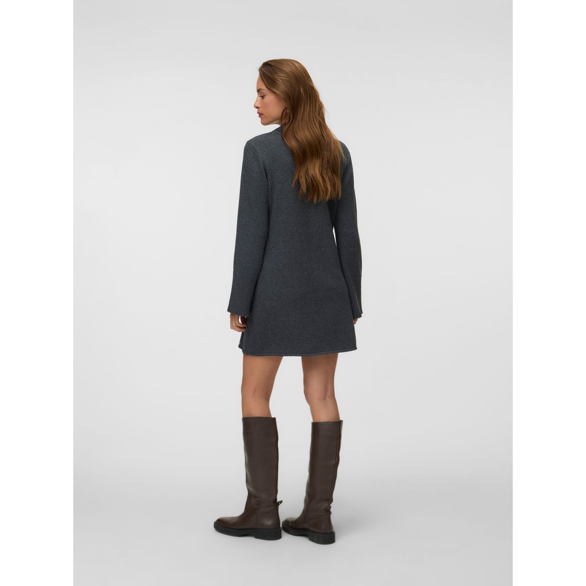 Robe En Maille dark grey melange, VERO MODA