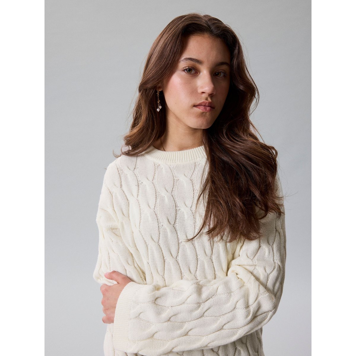 Pull En Maille blanc - antique white1, NAME IT