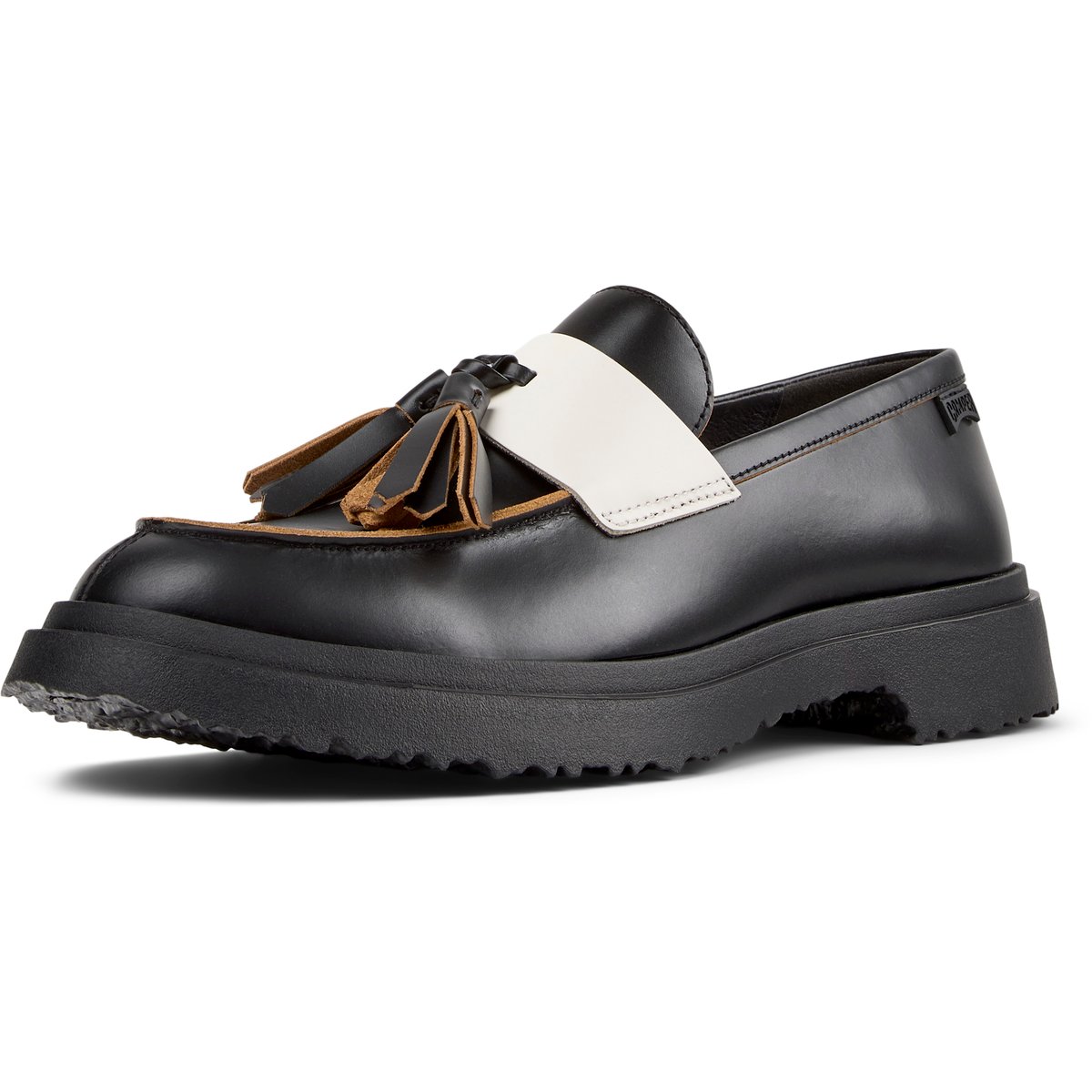 Mocassins Cuir daim WALDEN TWINS noir 1, CAMPER