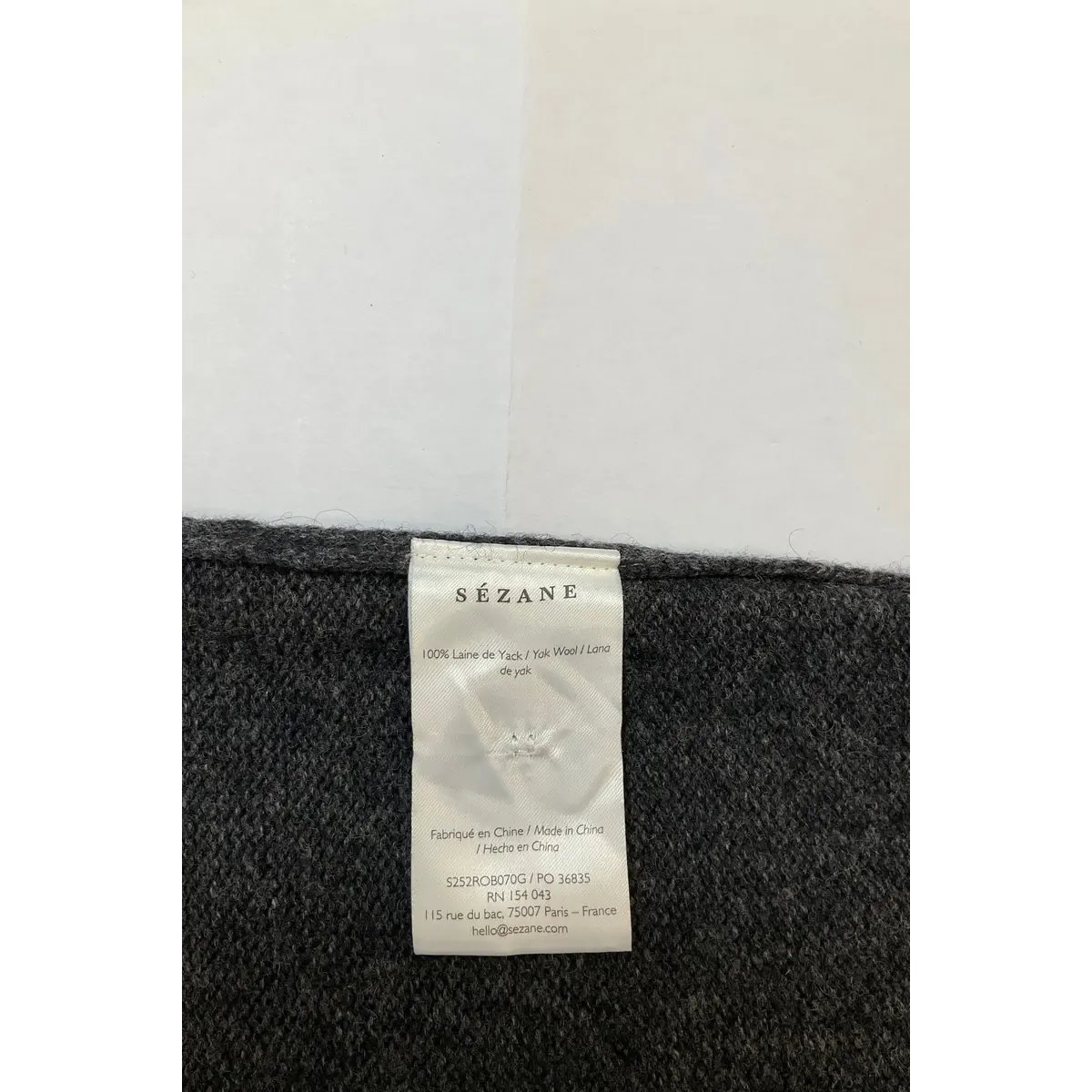 Cardigan - Très Bon État anthracite, SEZANE