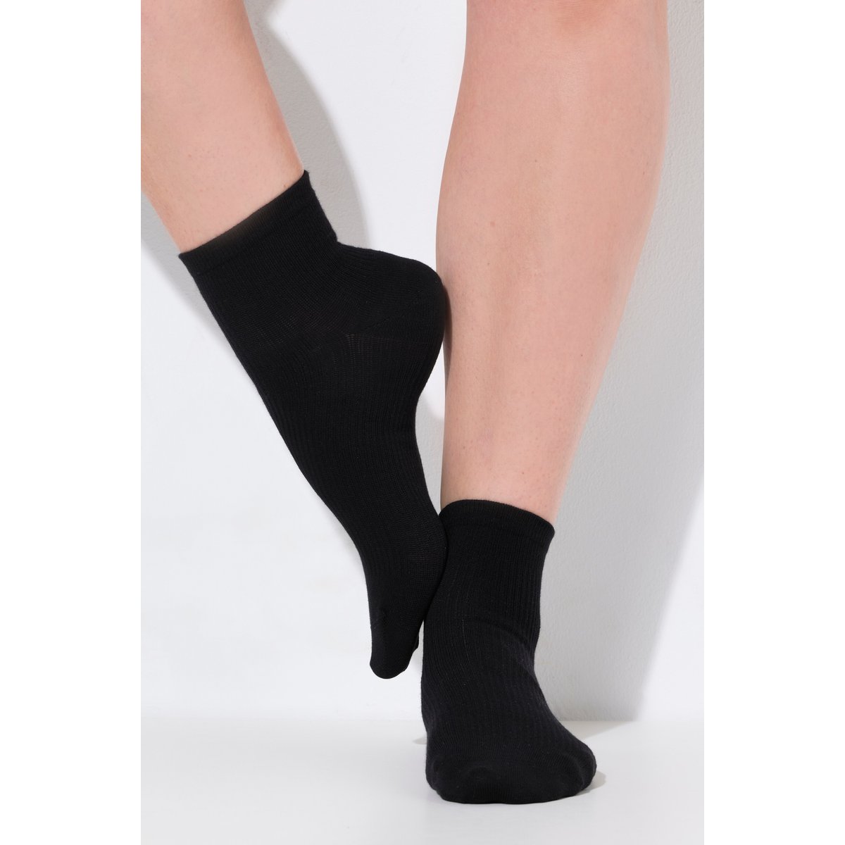Chaussettes de contention. Tige noir, ULLA POPKEN