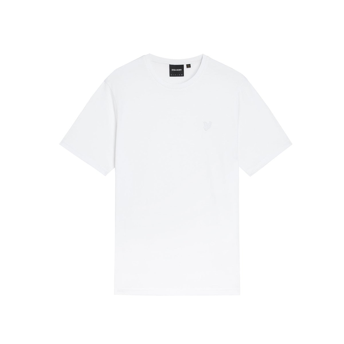 T-shirt en coton superfine blanc, LYLE & SCOTT