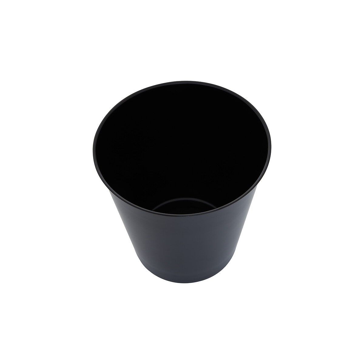 26cm Black Metal Waste Bin black, FIFTY FIVE SOUTH