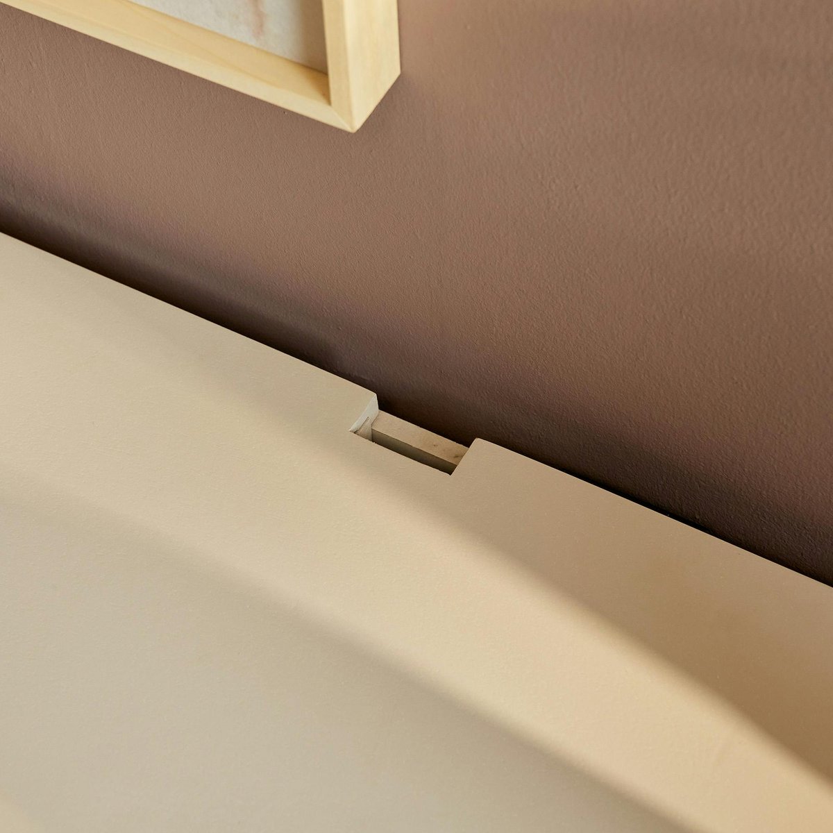 Meuble TV suspendu 4 portes, 200 cm JUNO sable, PIER IMPORT