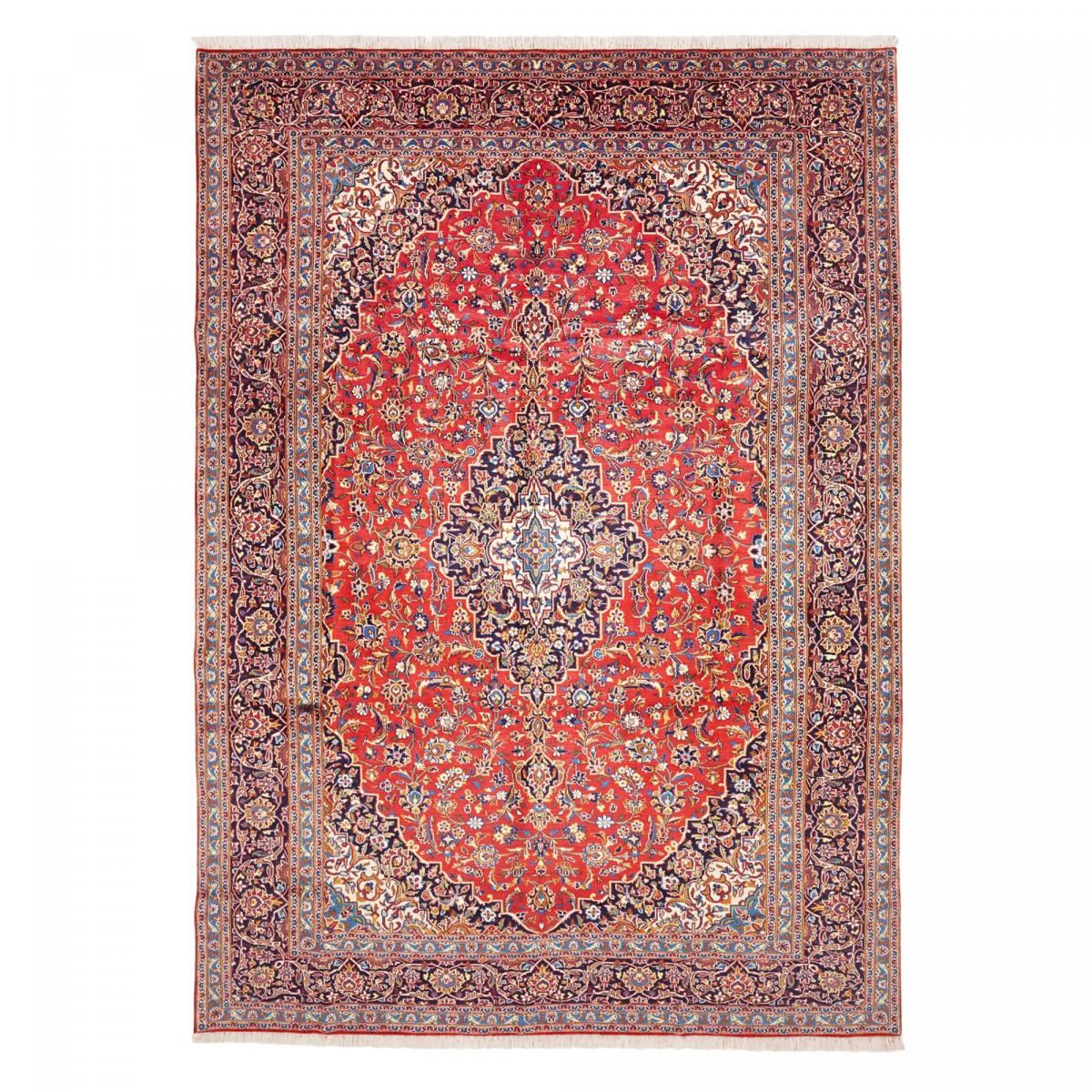 Tapis d'orient authentique, noué main en laine, ARDAKAN B rouge, beige, bleu, UN AMOUR DE TAPIS