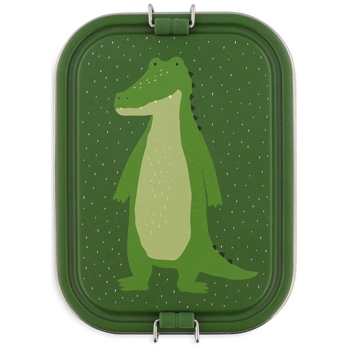 Grande lunch box vert, blanc, noir, TRIXIE