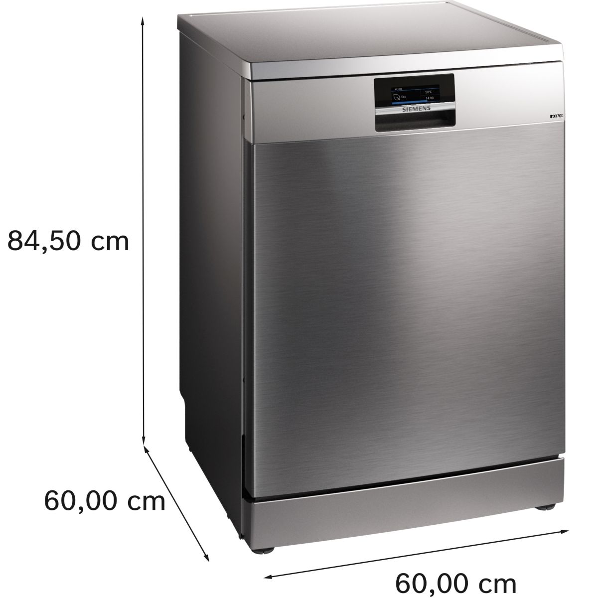Lave vaisselle 60 cm SN27TI00CE iQ700 séchage Zeolith® inox, SIEMENS