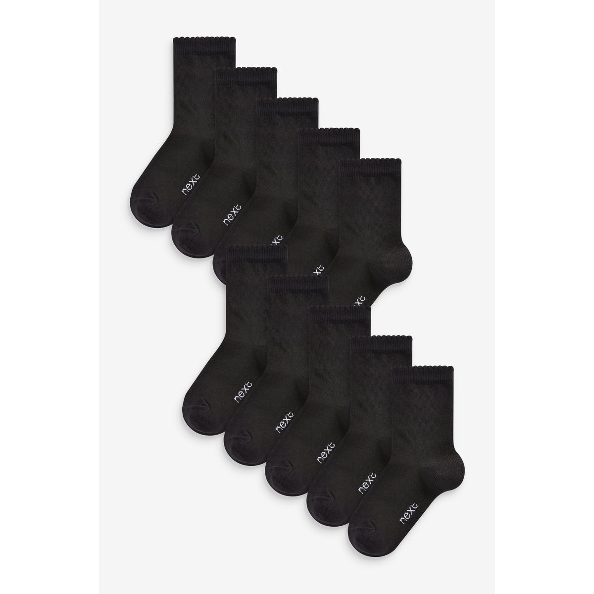 Socquettes, lot de 10 noir, NEXT