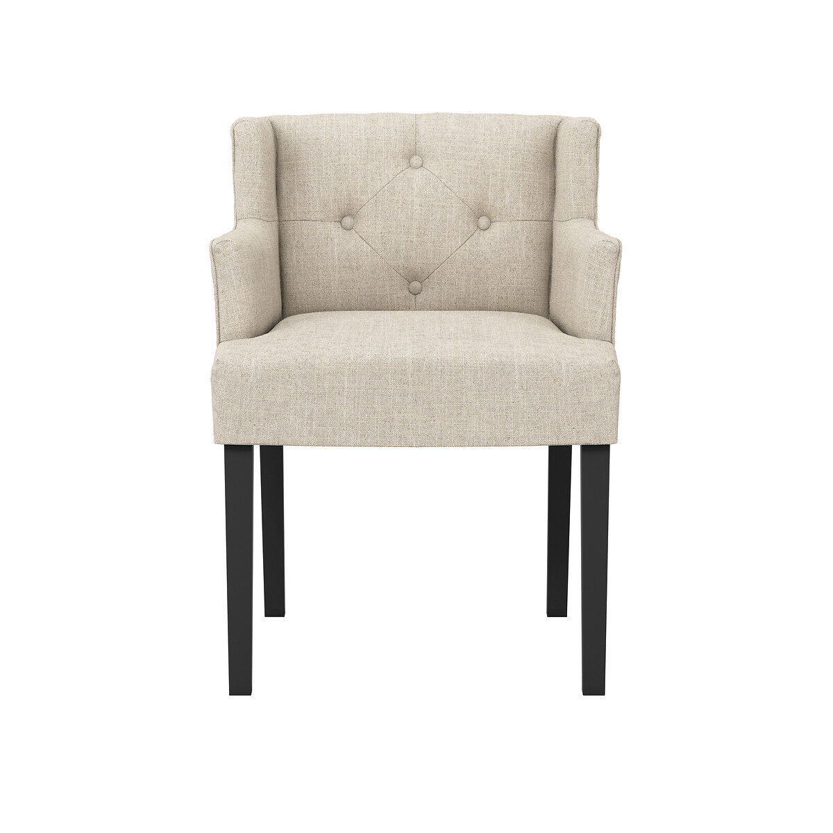 Giada Linen Wingback Dining Armchair raw linen, ÉDITÉ