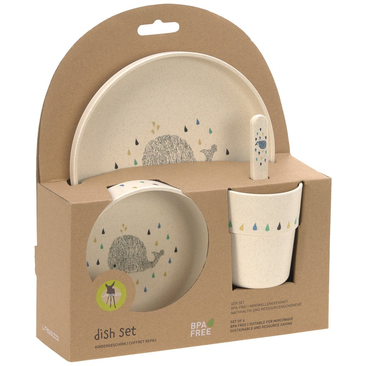 Coffret repas ecru, bleu, LASSIG