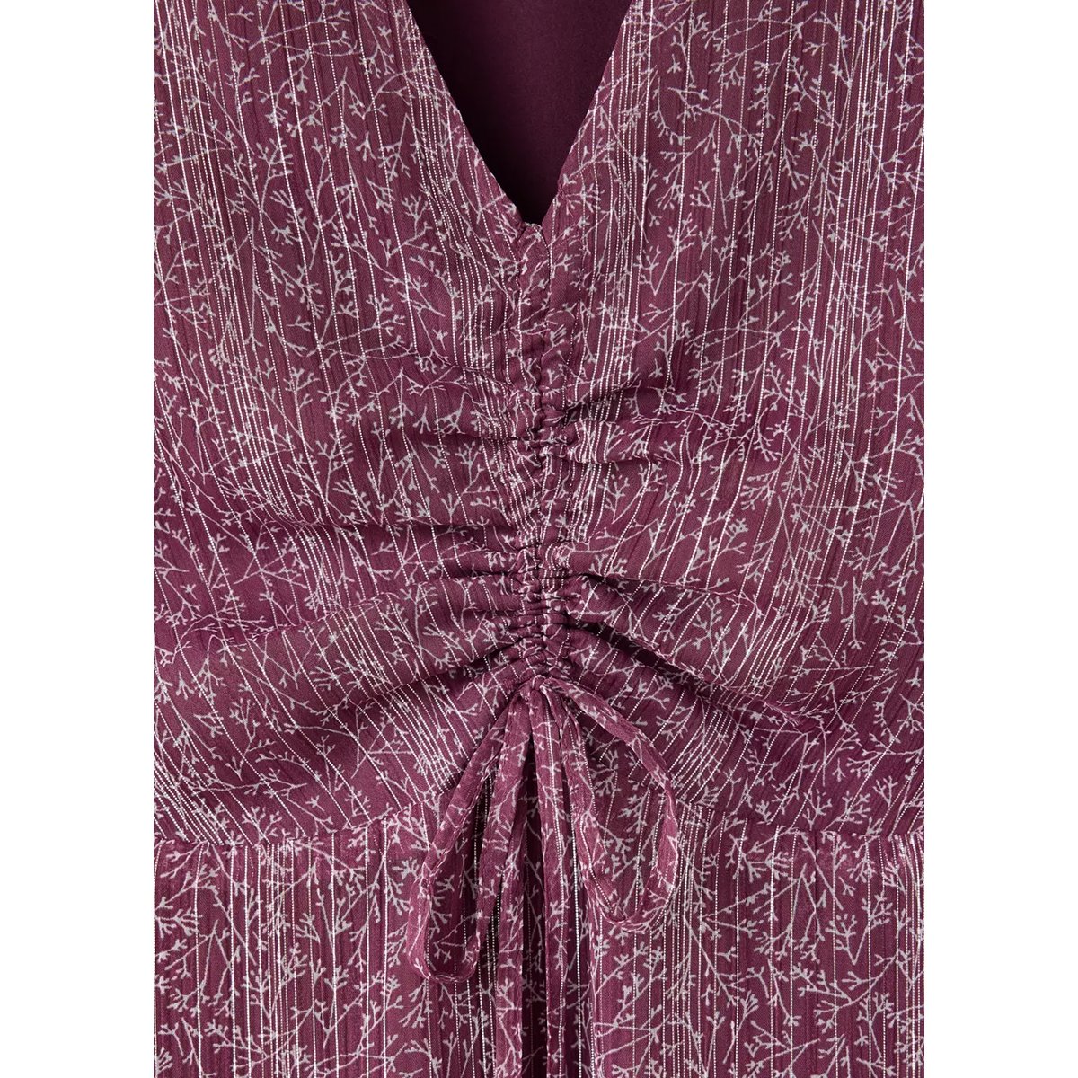 Robe imprimé à fleurs en fil textile rose, MANGO TEEN