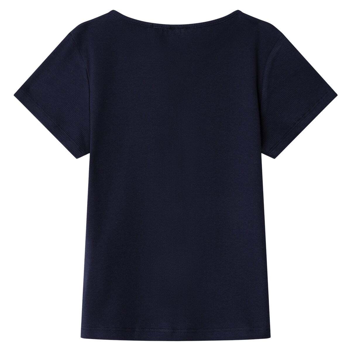 T-Shirt Côtelé Avec Fermeture Boutonnée marine, PEPE JEANS