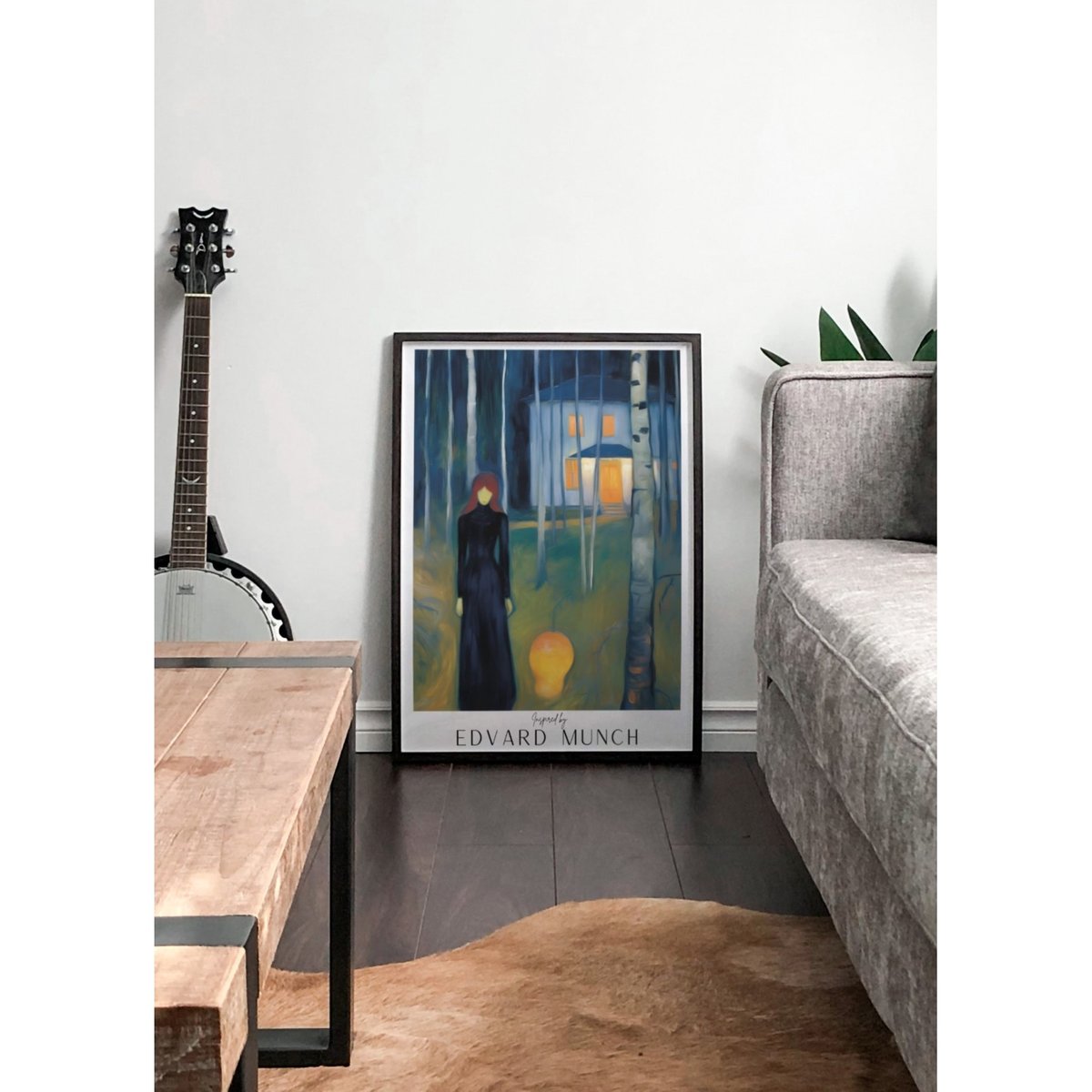 Affiche Edvard Munch n°1 blanc, L'AFFICHERIE