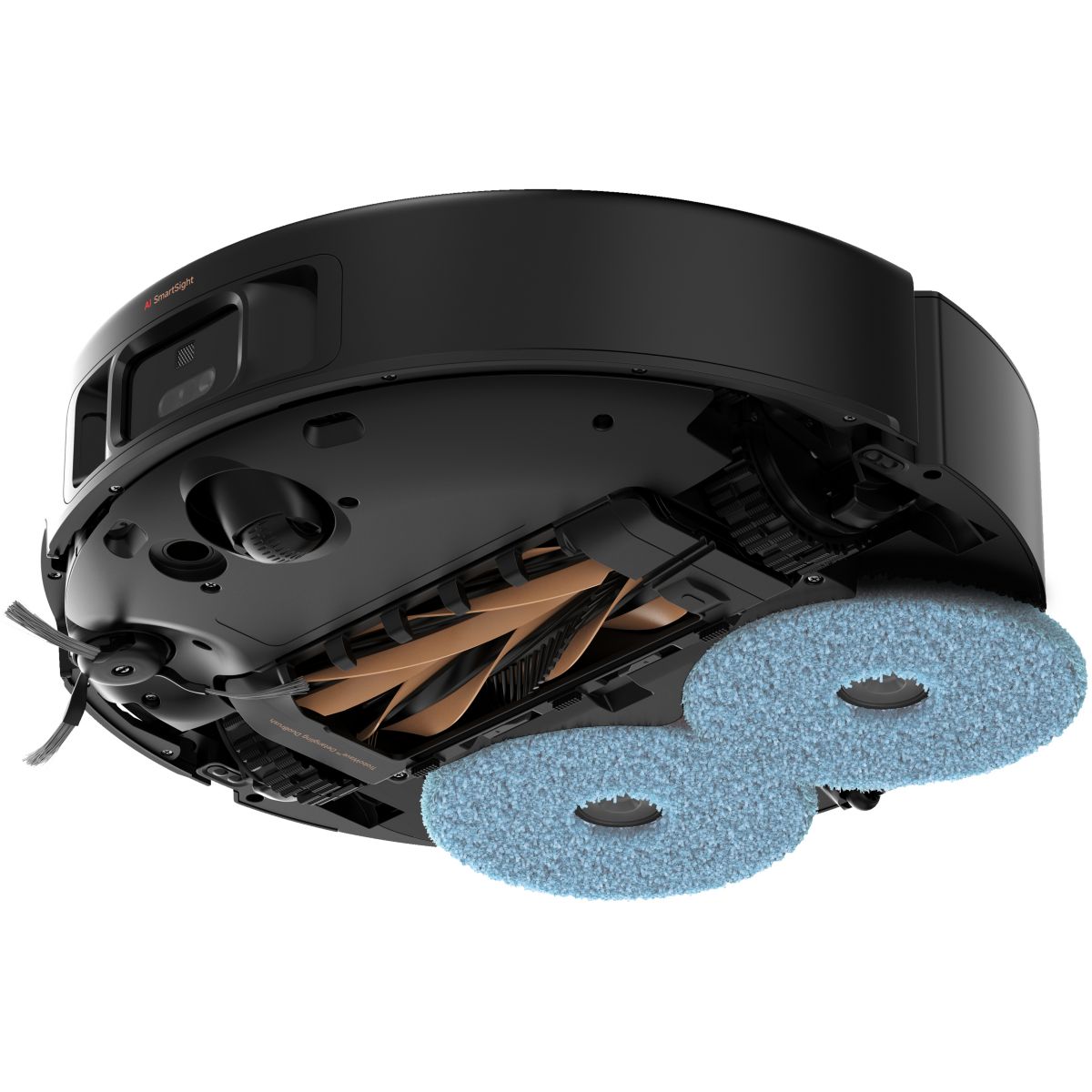Robot Aspirateur Laveur Mobius 60 avec serpillères auto-interchangeables couleur unique, MOVA