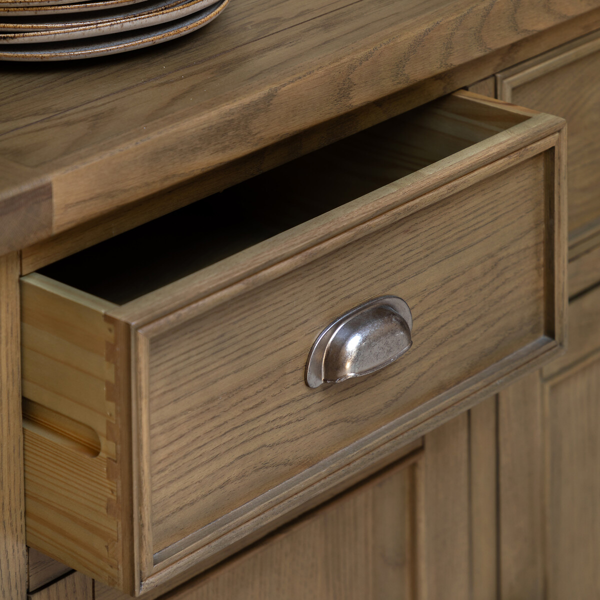 Toledo Oak 3 Door 3 Drawer Sideboard natural oak, SO'HOME