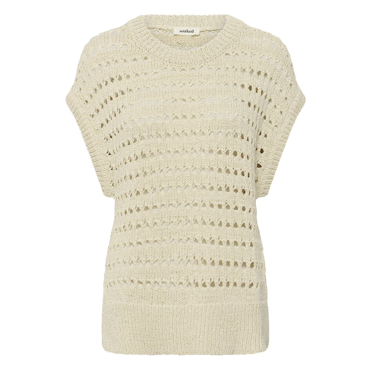 Sans manches blanc turtledove, SOAKED IN LUXURY