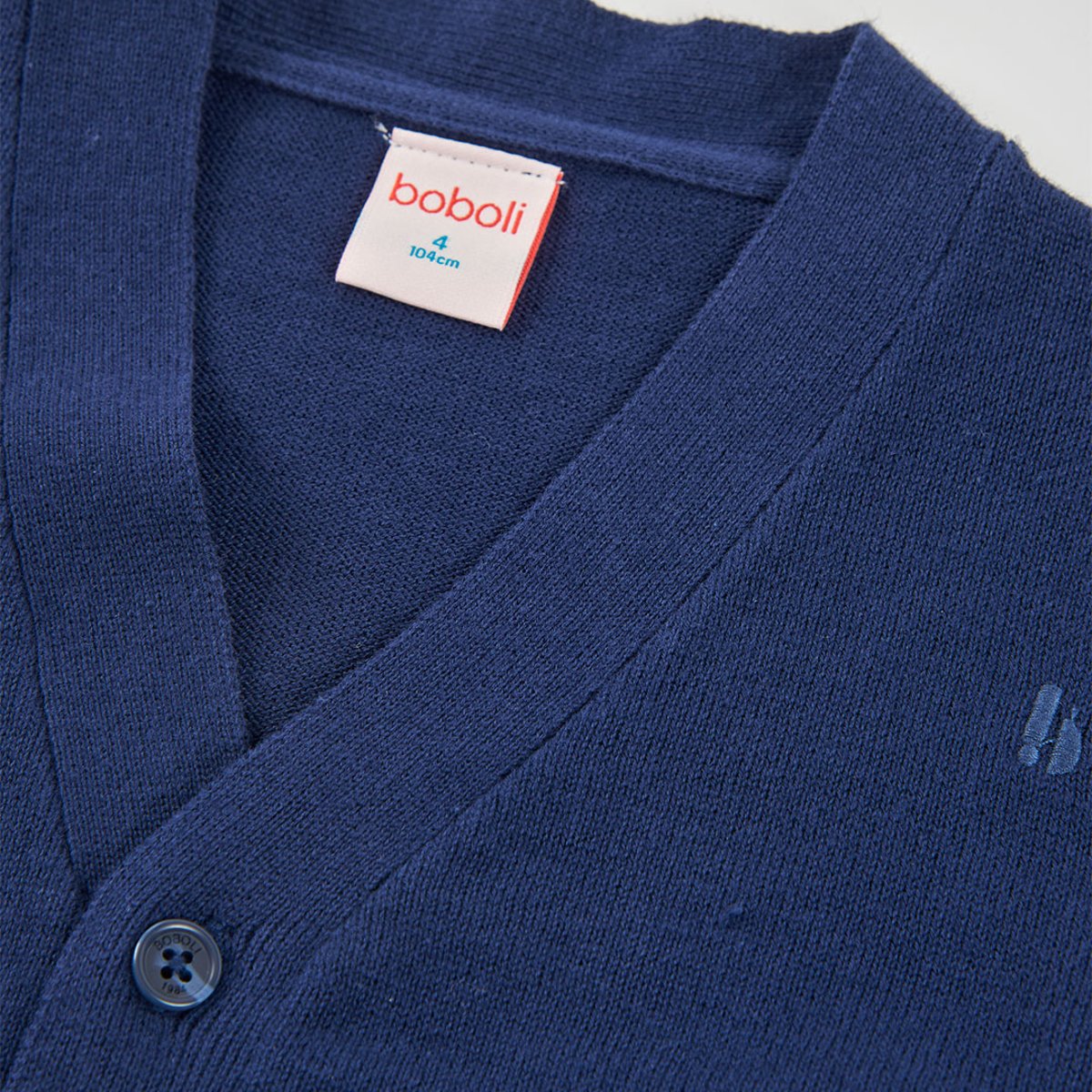 Cardigan à boutons bleu, BOBOLI