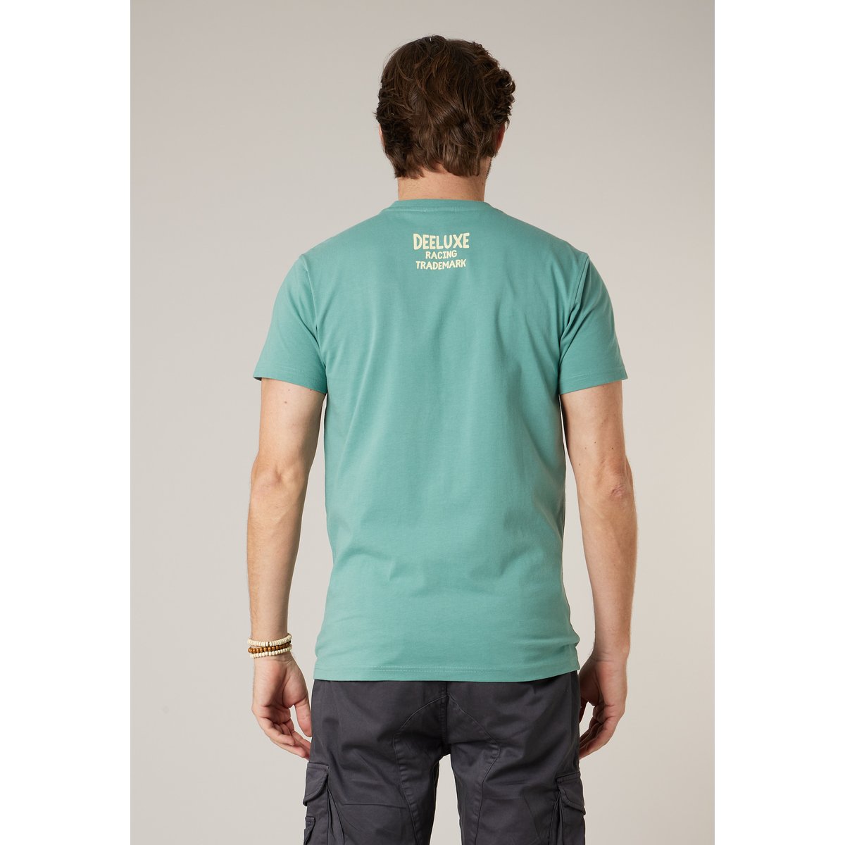 T-shirt homme en coton RACE spearmint, DEELUXE