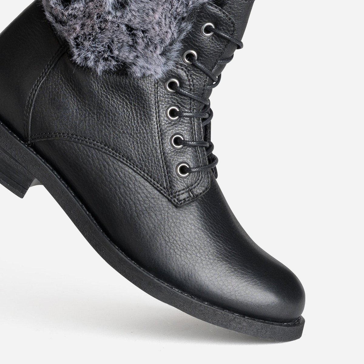 Boots en cuir LYSON noir, ERAM