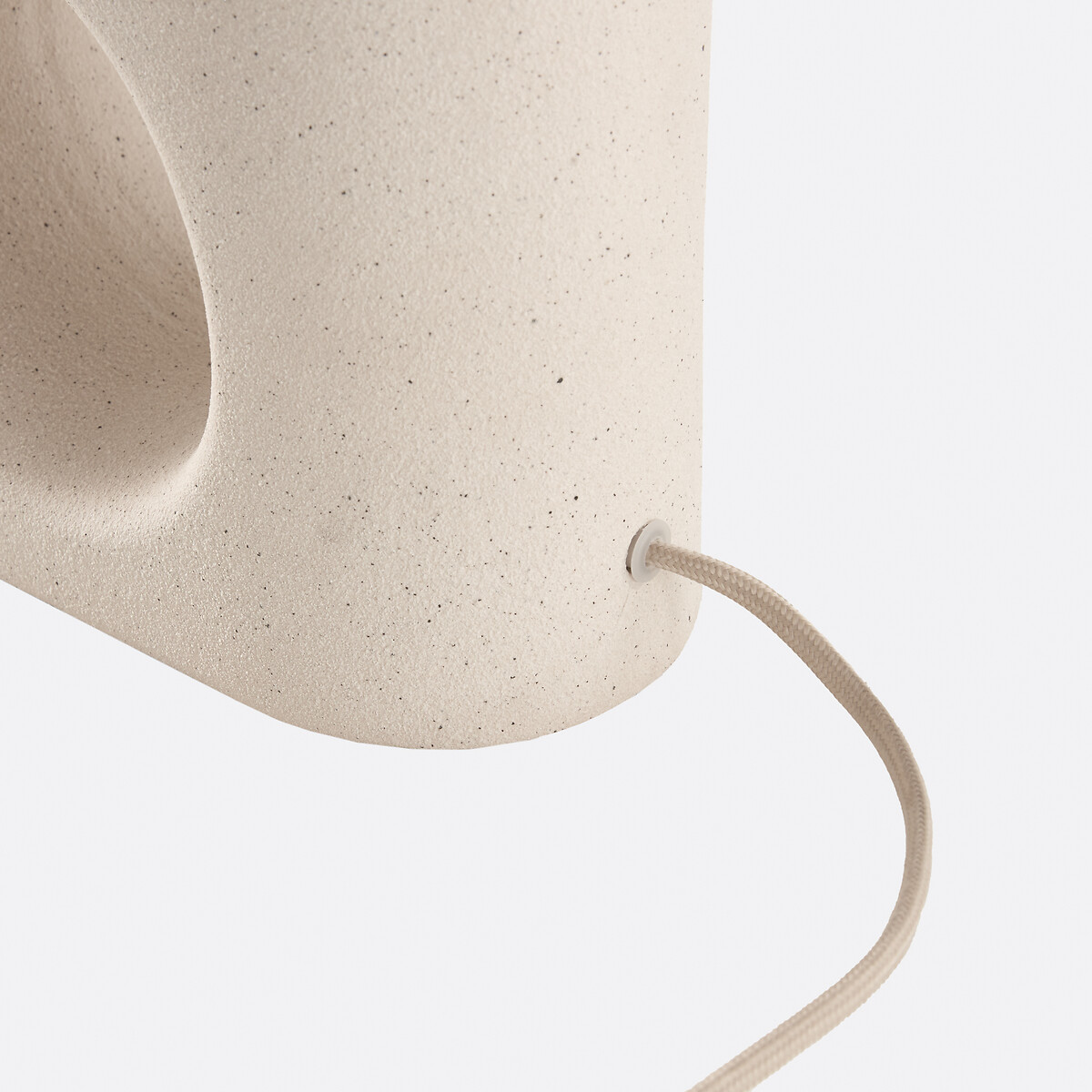 Lampe à poser en céramique et lin, GANI greige, LA REDOUTE INTERIEURS