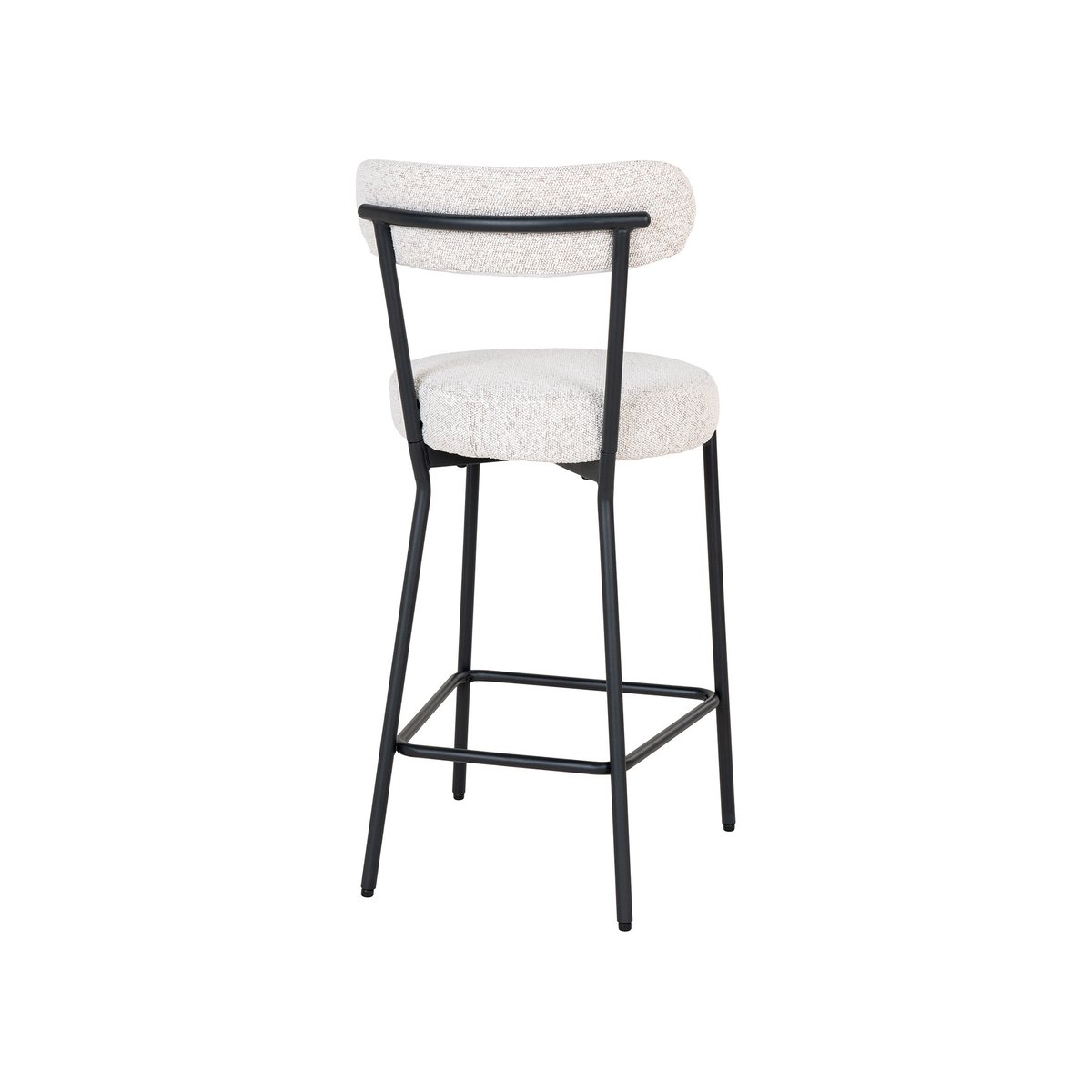 Tabouret de bar - 90 cm - IVANEC noir / blanc, BEST MOBILIER
