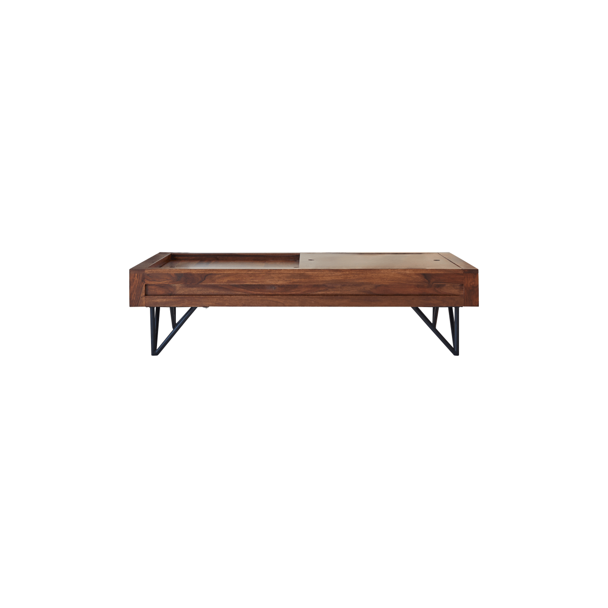 Table basse en Palissandre massif, BONNIE marron foncé, TIKAMOON
