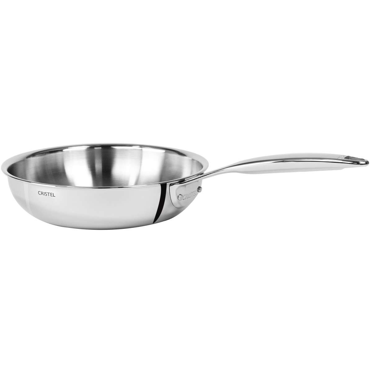 Poêle sautoir en inox CASTEL'PRO inox, CRISTEL
