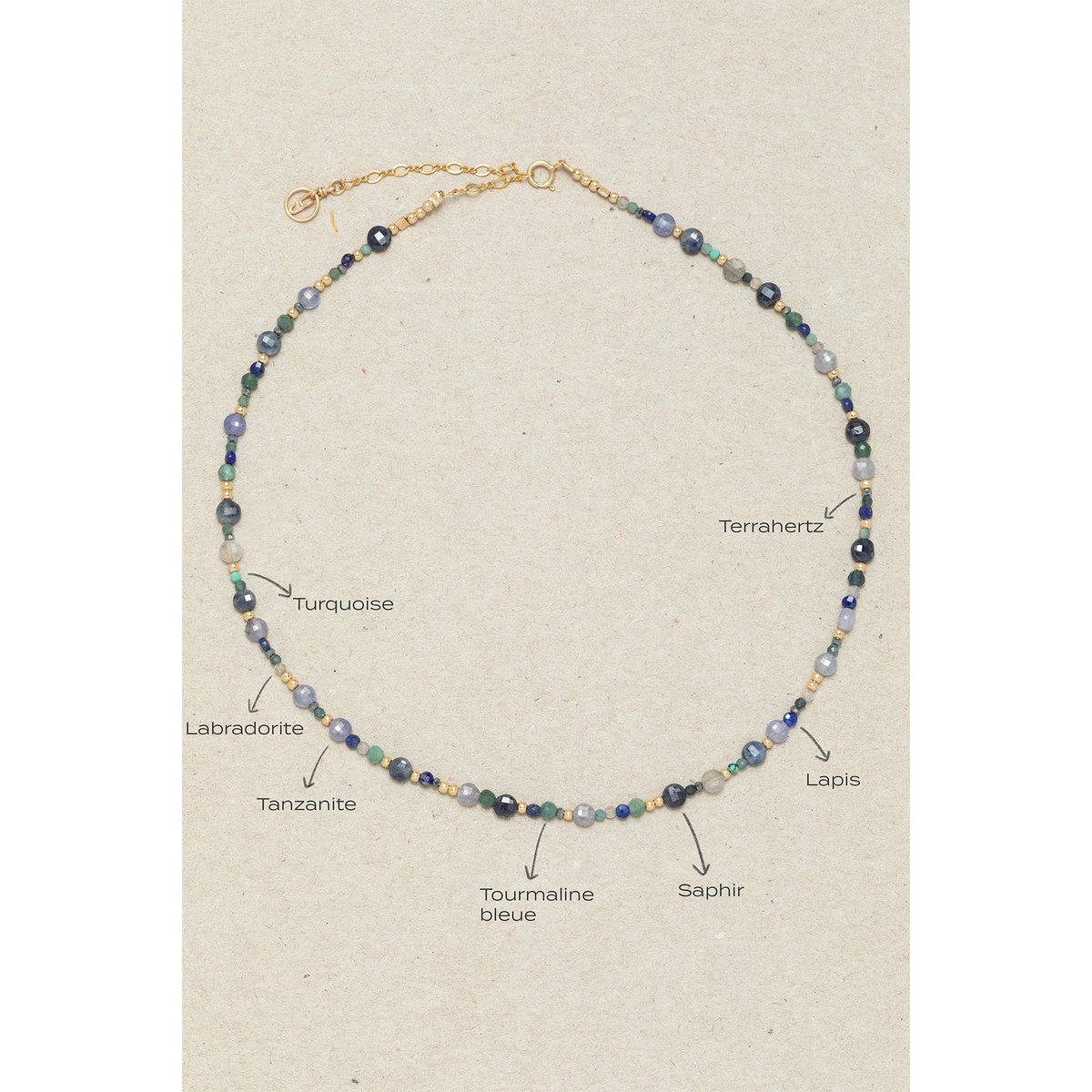 Collier Vénus - Azur azur, YAY PARIS