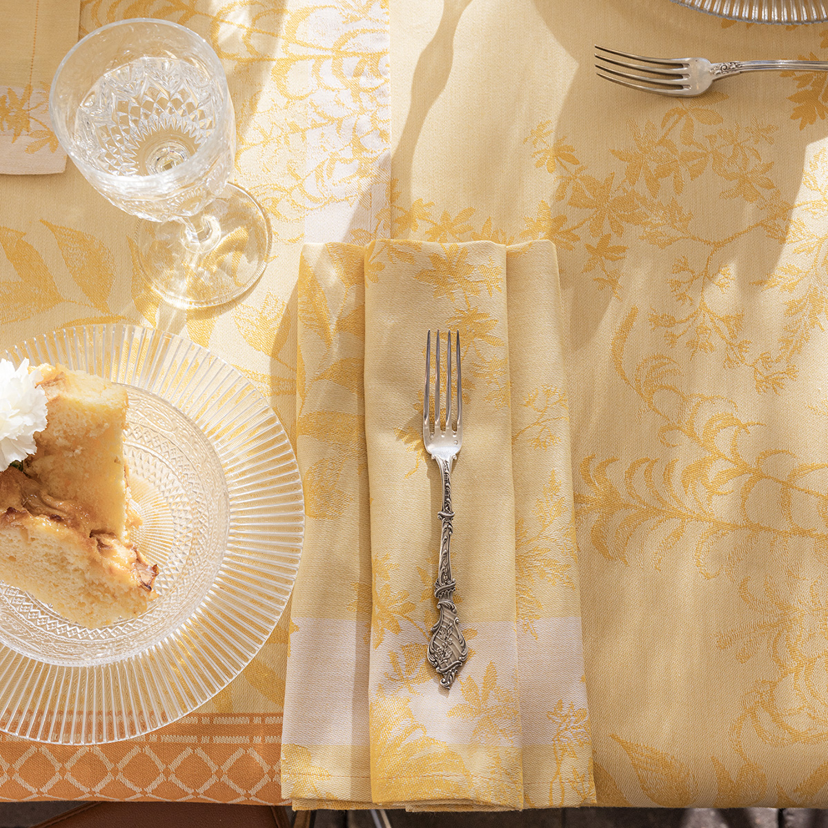 Serviette de table en Coton, JARDIN D'EDEN pollen, LE JACQUARD FRANCAIS