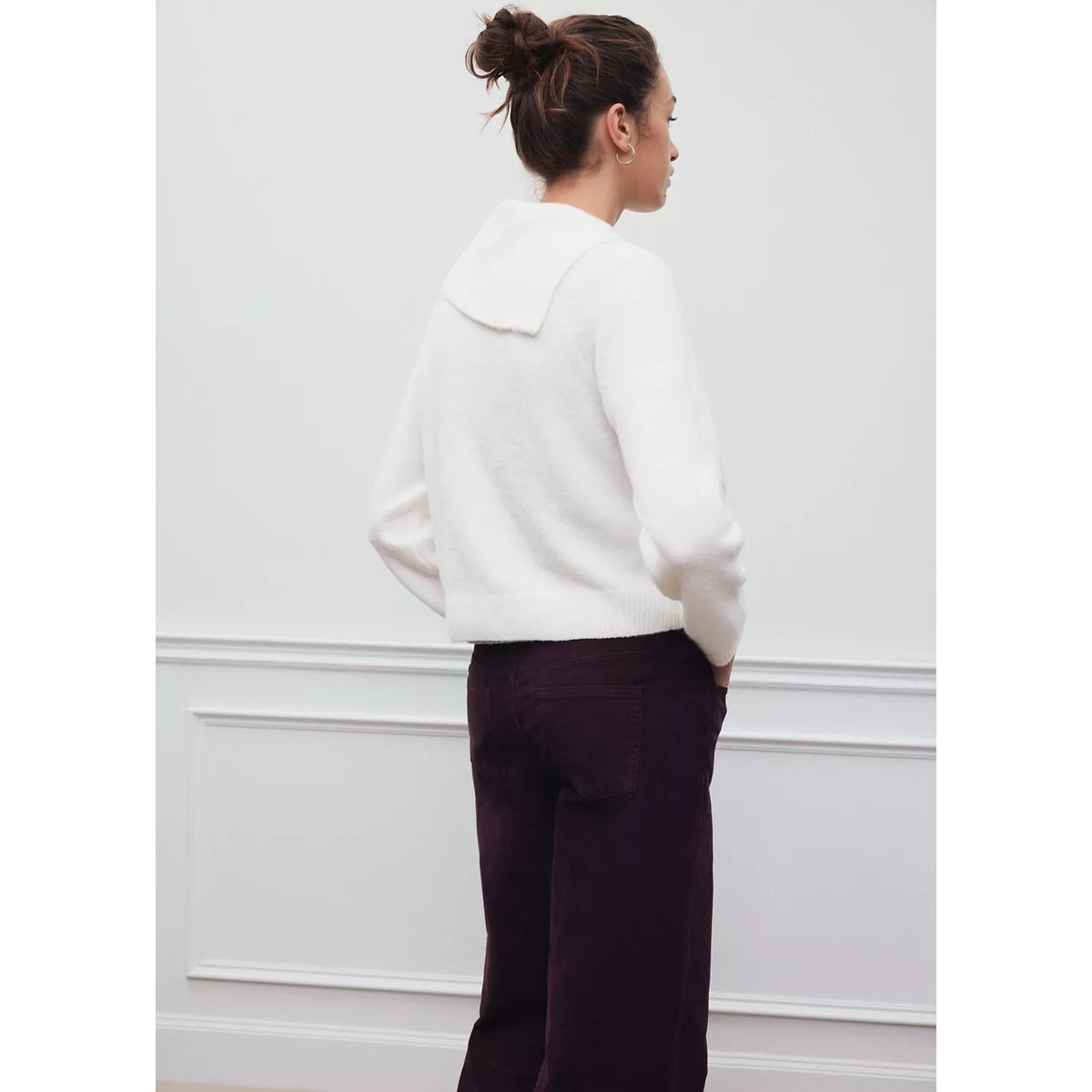 Pull-over à col roulé beige, MANGO TEEN