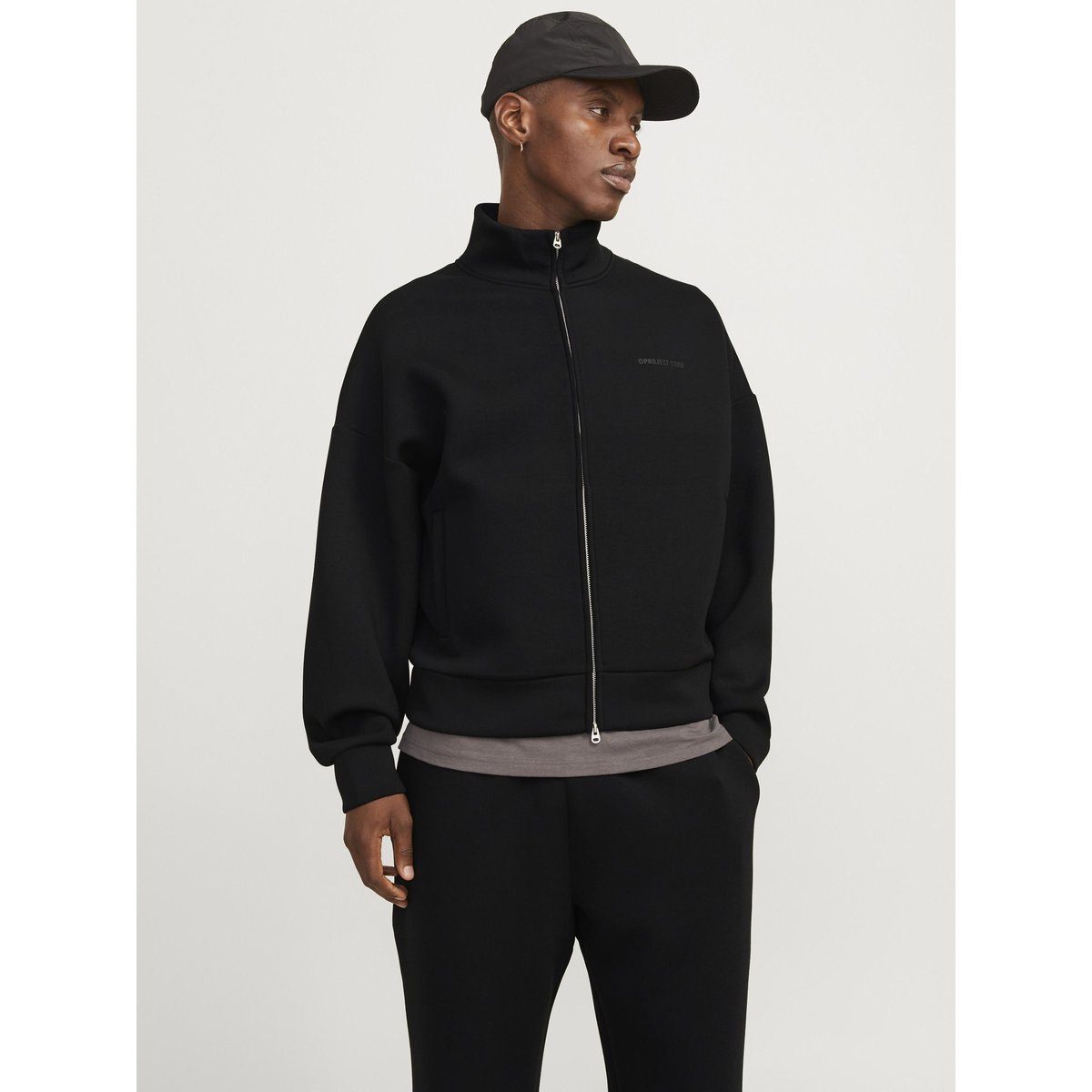 Sweat À Fermeture Éclair noire - black, JACK & JONES