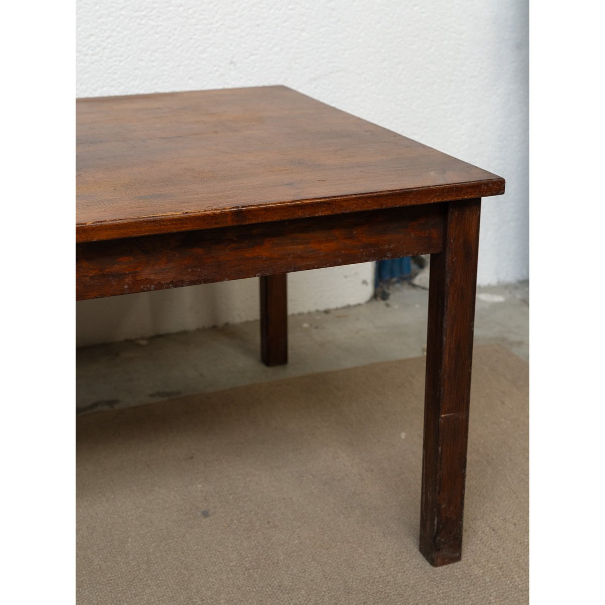 Grande table basse en bois Léonie N°1071 - Bon état bois foncé, DEBONGOUT