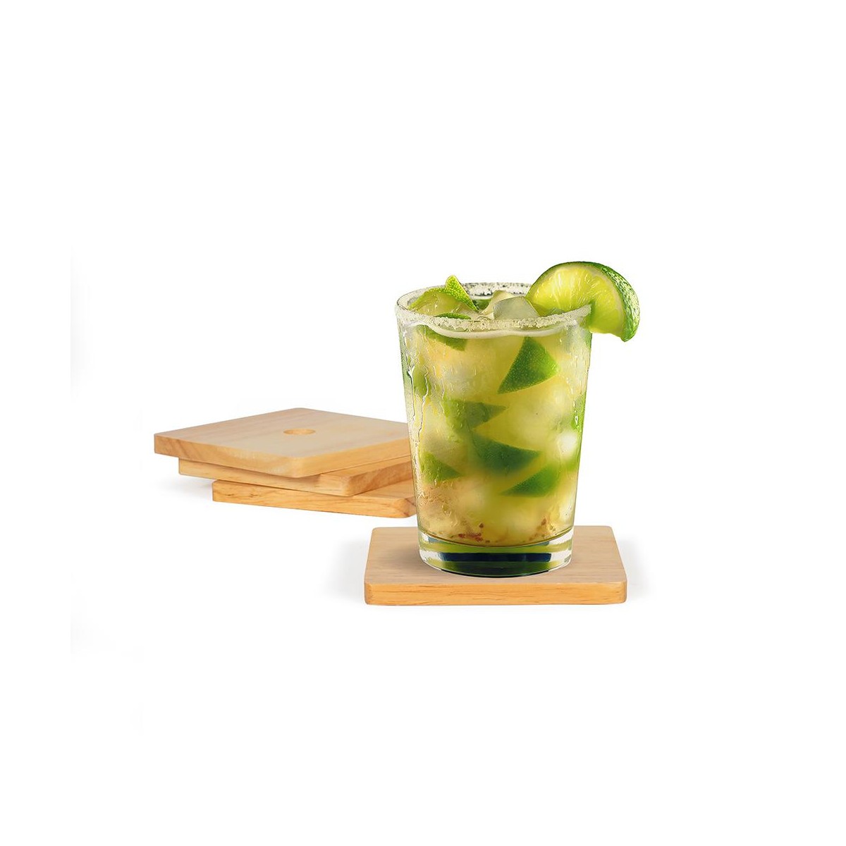 Set de 4 dessous de verre beige, LIVOO