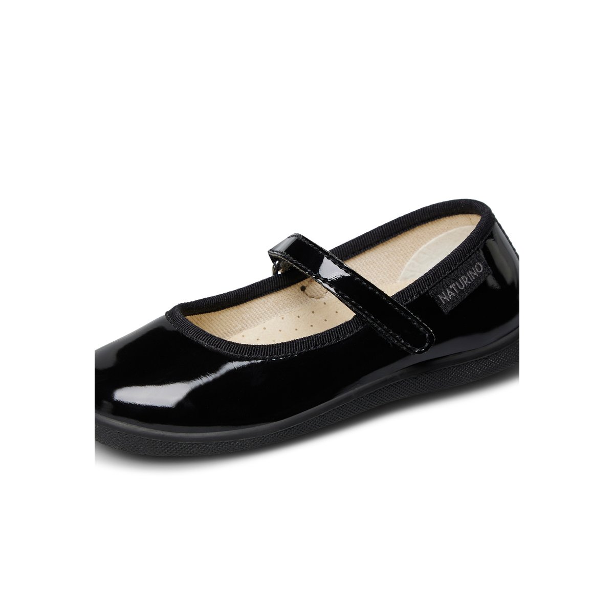 Ballerines en cuir verni PAVIA 2 noir-, NATURINO