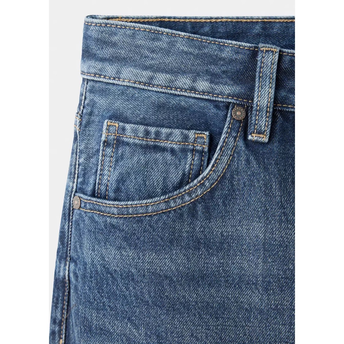Jean Miami droit taille normale bleu foncé, MANGO