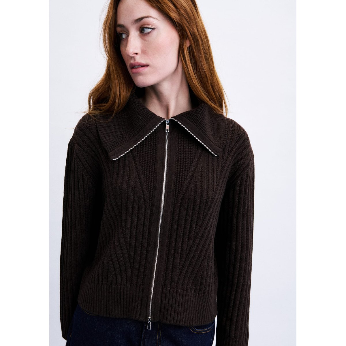 Cardigan Kerkis KERKIS marron chocolat, FRNCH