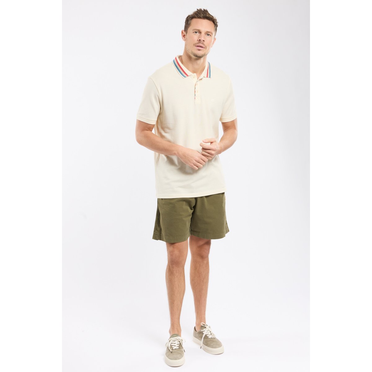 Polo manches courtes en coton nature, ARMOR-LUX
