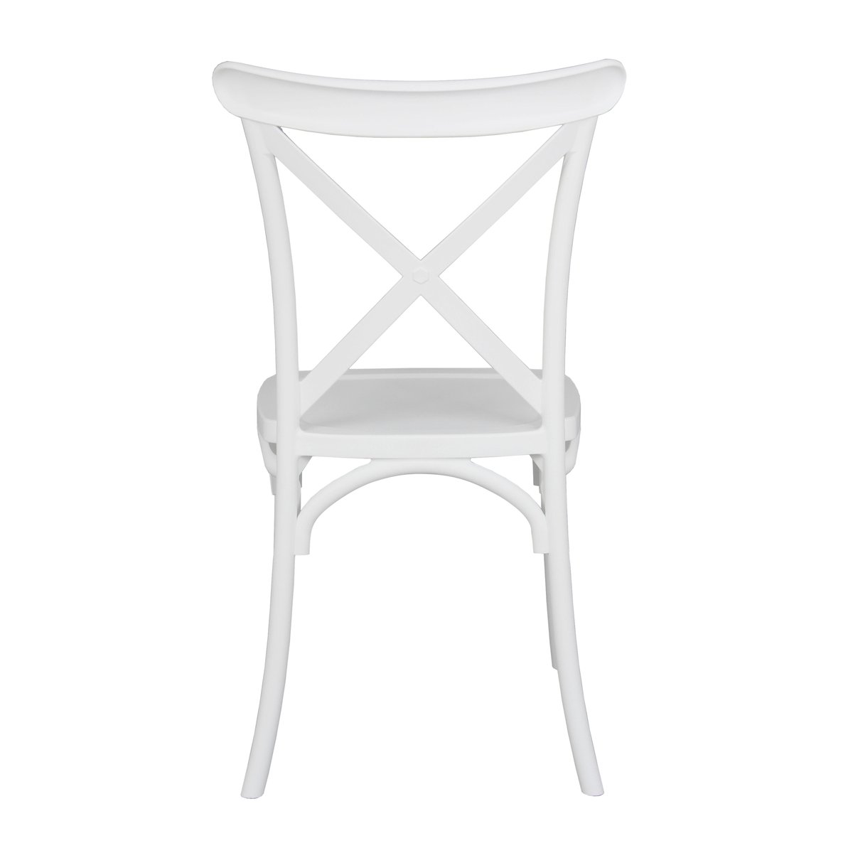 Chaise de terrasse en plastique, DUBLIN blanc, OVIALA