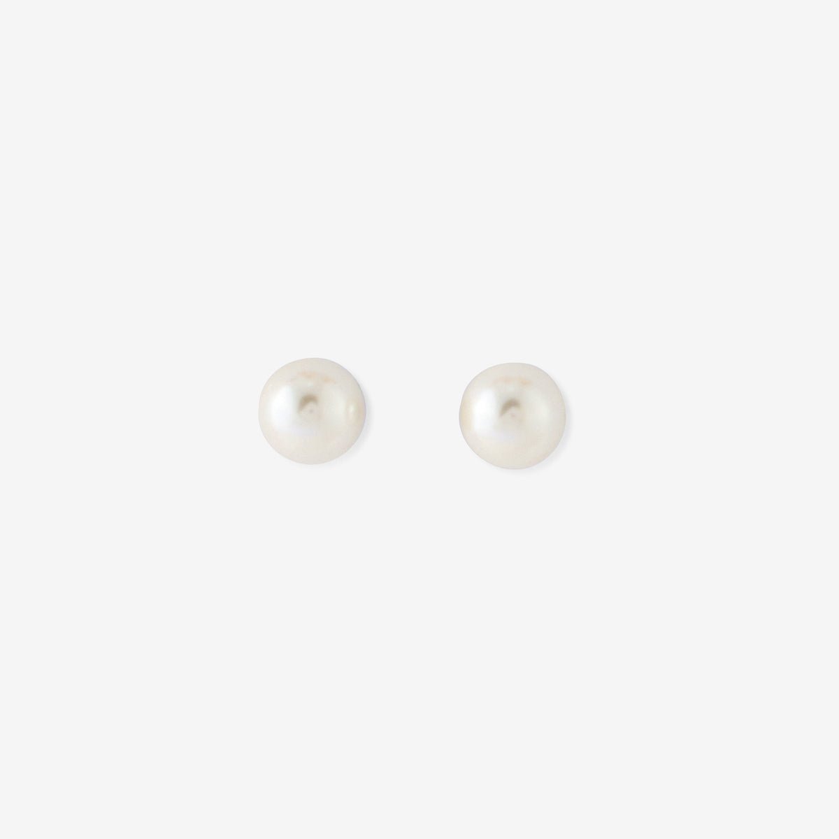 Puces d'oreilles perle 8mm blanc, BALABOOSTE