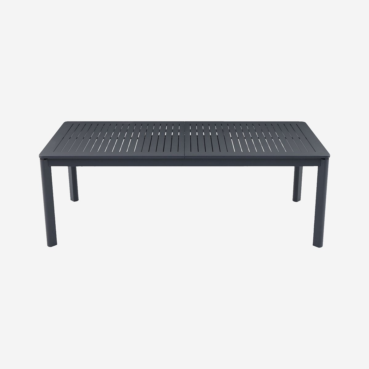 Table de jardin extensible en aluminium NISA gris anthracite, HABITAT