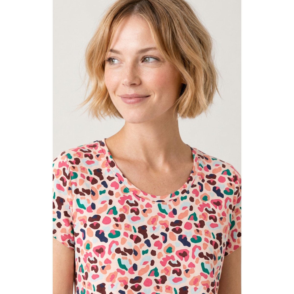 Chemise de nuit en modal imprimé Léopoldine multicolore, ARTHUR