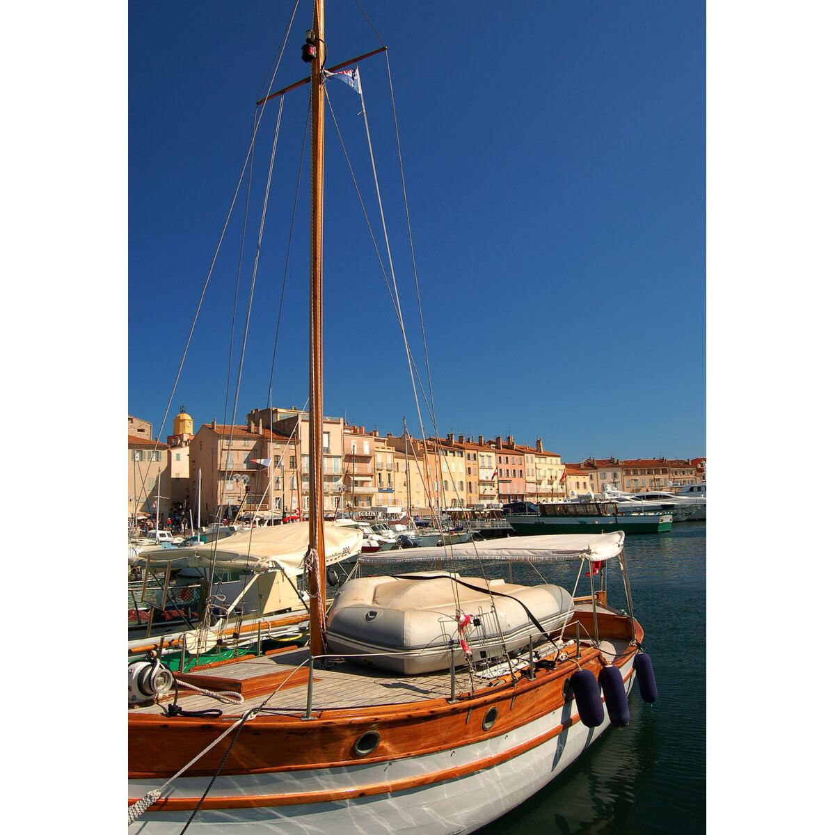 Tableau Mural Voilier À Saint-tropez MER tableaux sur toile-bleu, CEANOTHE