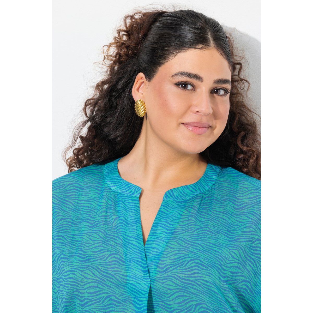 Blouse aqua foncé, ULLA POPKEN