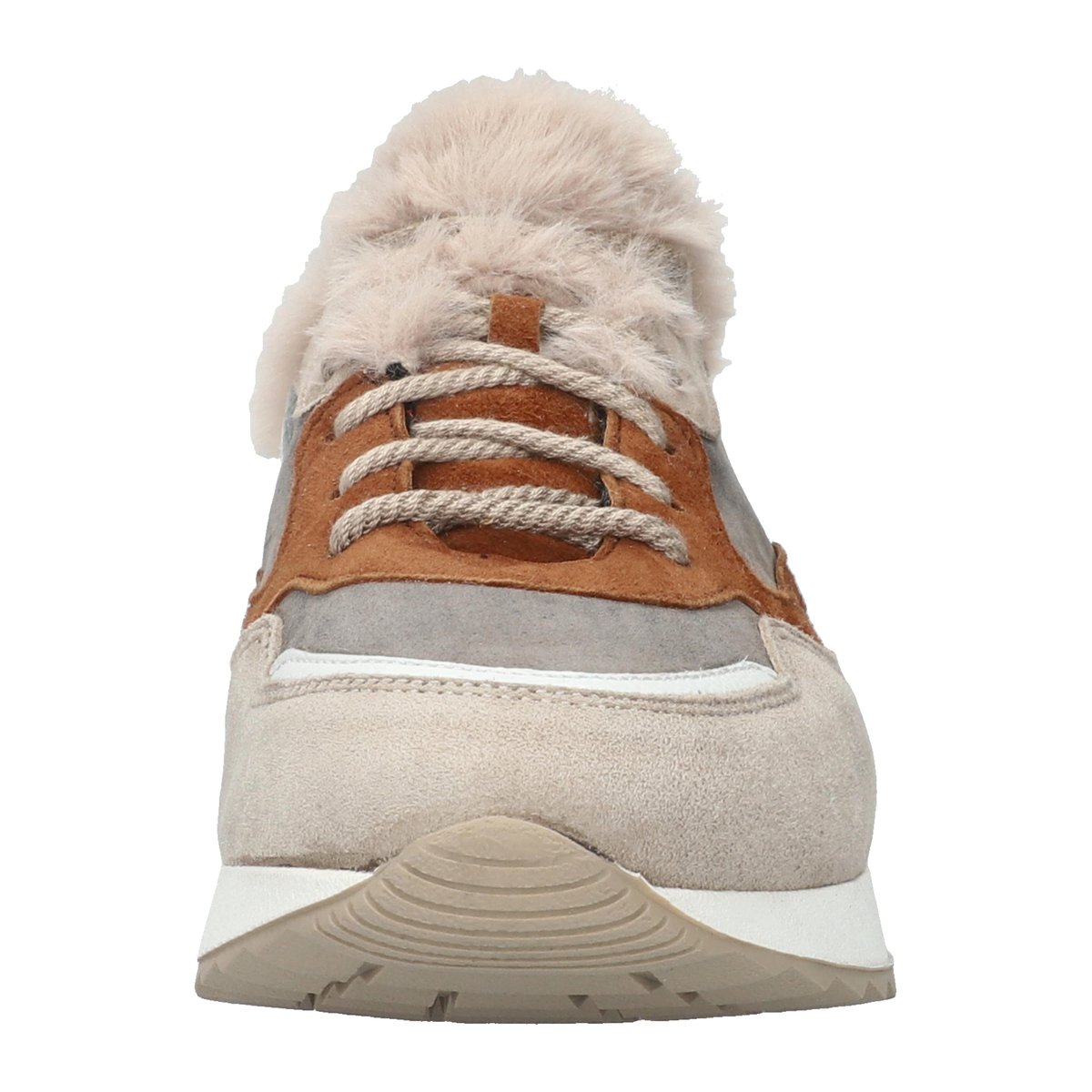 Baskets en cuir TOYA gris chaud 5140, MEPHISTO