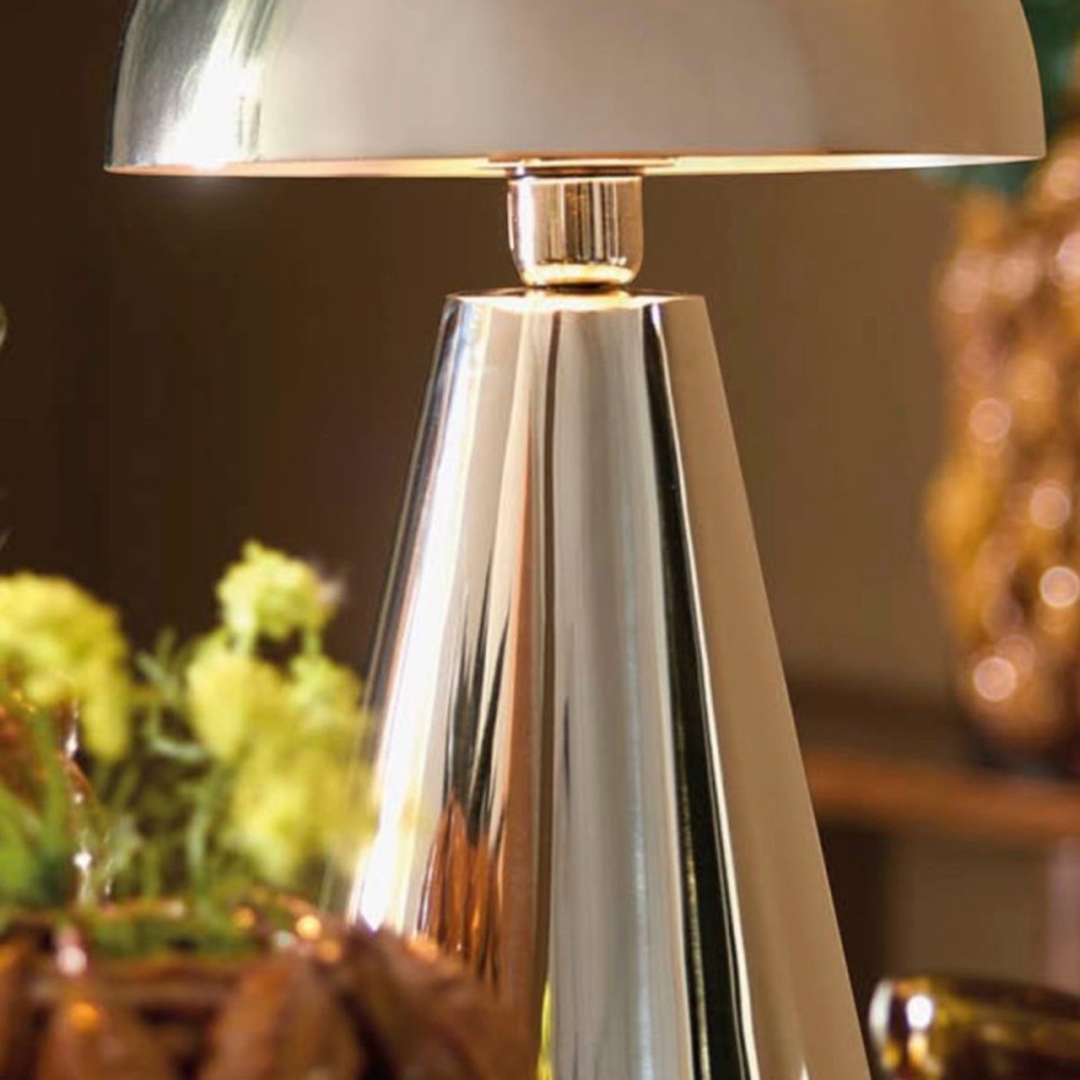 Grande lampe à poser chrome Surina chrome, MILLUMINE