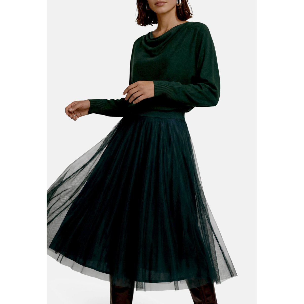 Jupe en tulle green forest, ZERO