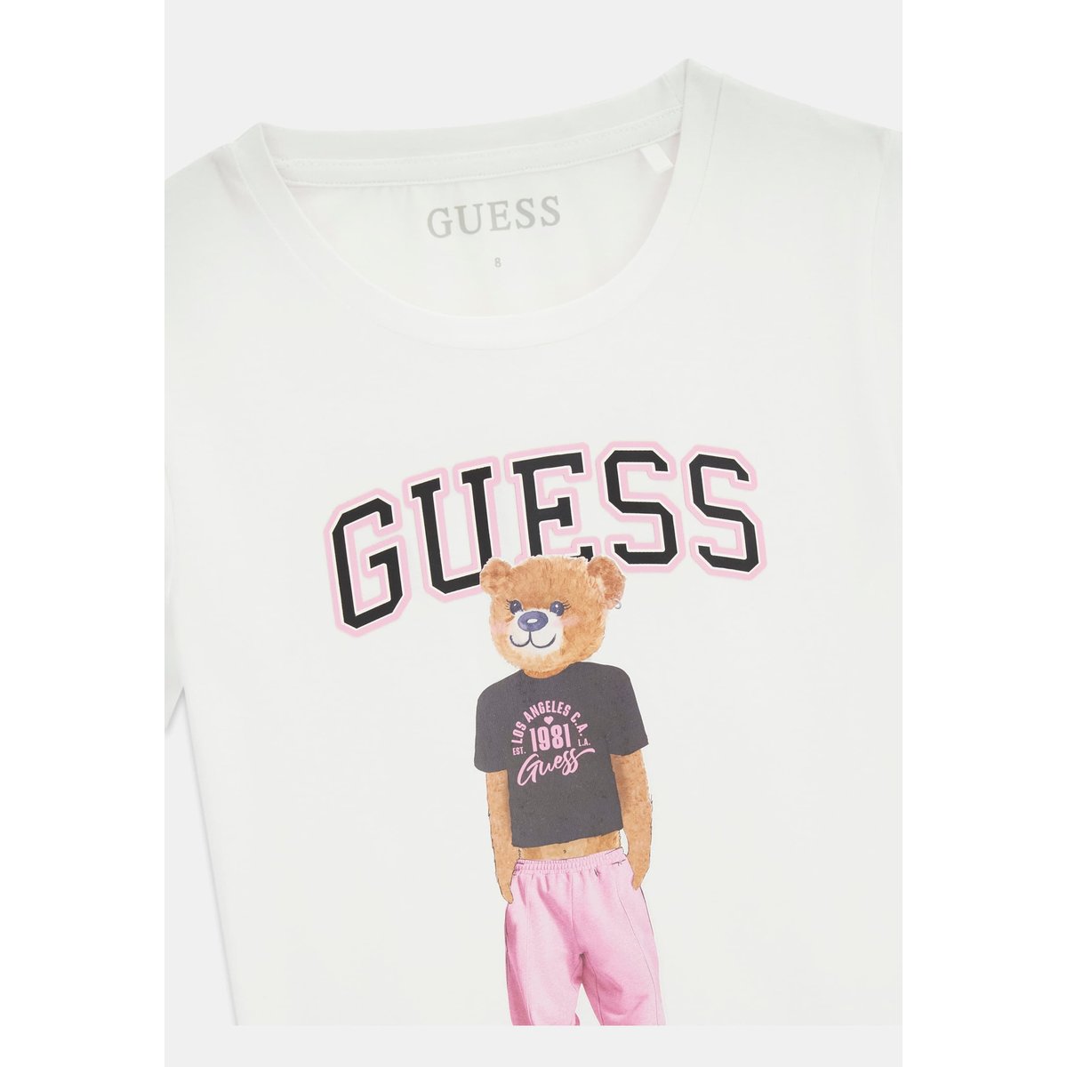 T-Shirt Avec Logo Imprimé blanc, GUESS KIDS