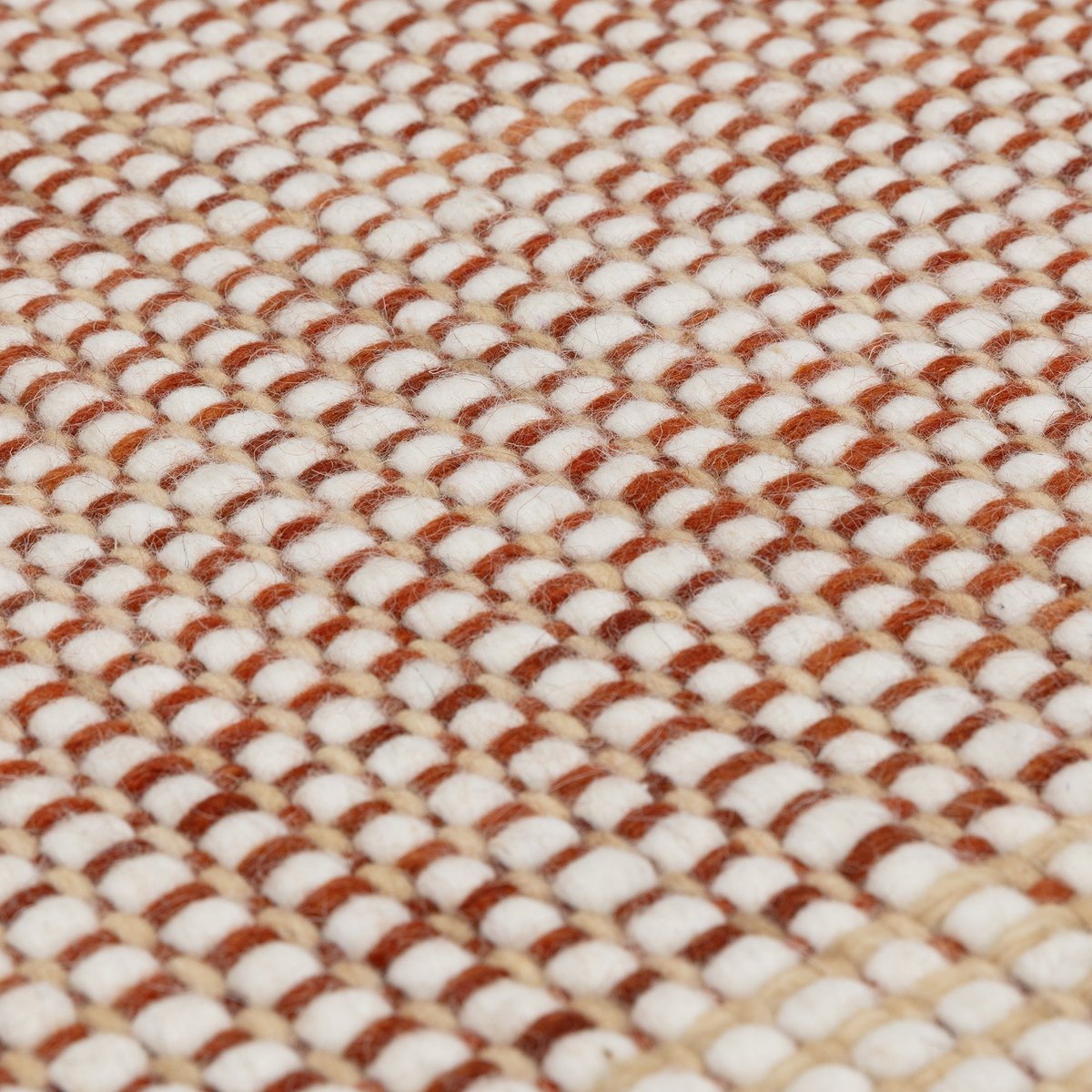 Tapis moderne en laine tissé main ELYSIUM rouge, NOVATREND