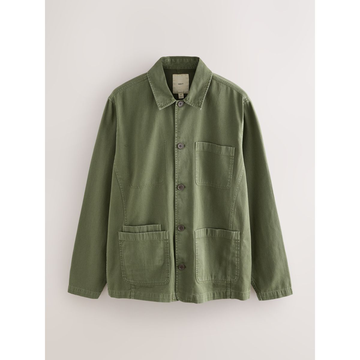 Surchemise de travail en twill vert, NEXT