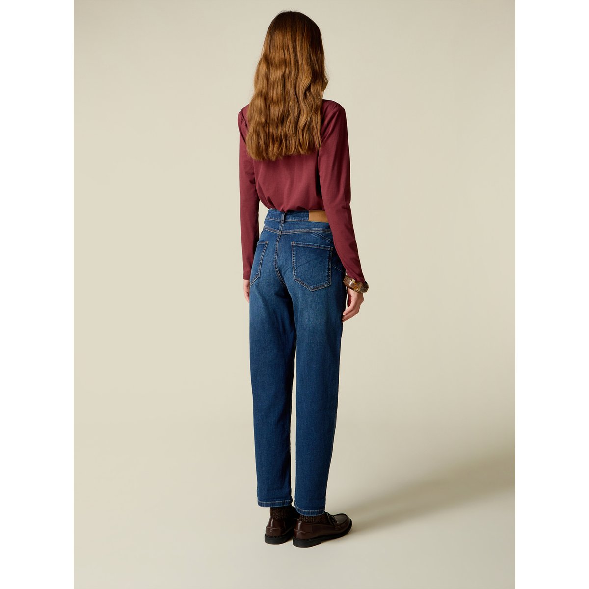 Jean coupe slim pour garçon bleu, OLTRE